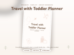 Travel with Toddler Planner