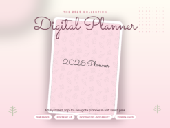 2026 Ultimate Life Planner | Pink Blossom